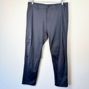 Rhone Commuter Pants Men's 36 Dark Gray Tech Stretch Performance Trousers Travel